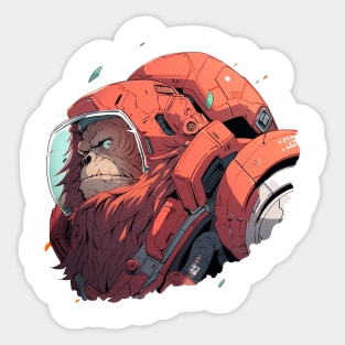 Orangutan Astronaut Sticker